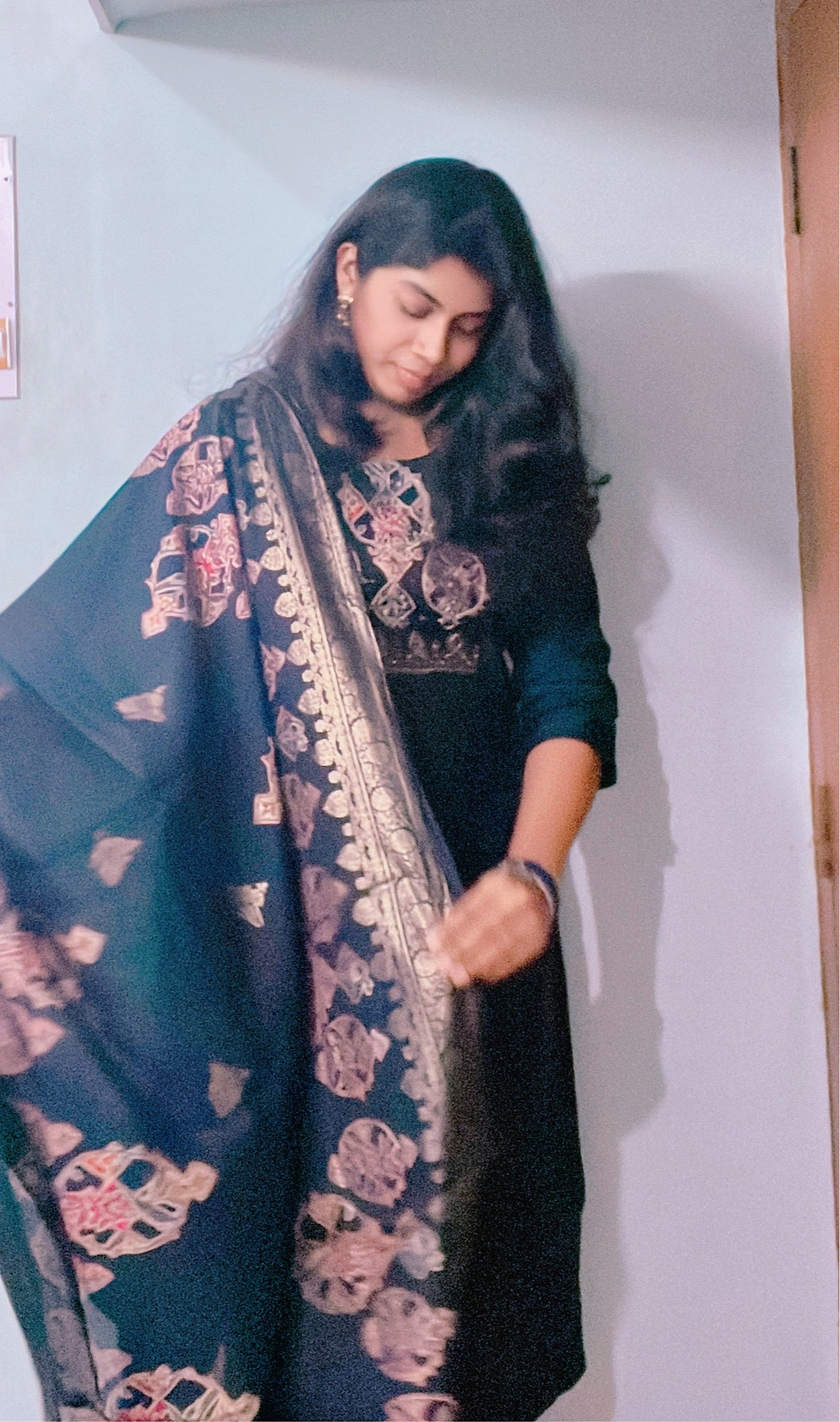 Silk Cotton Blue 3 piece suit