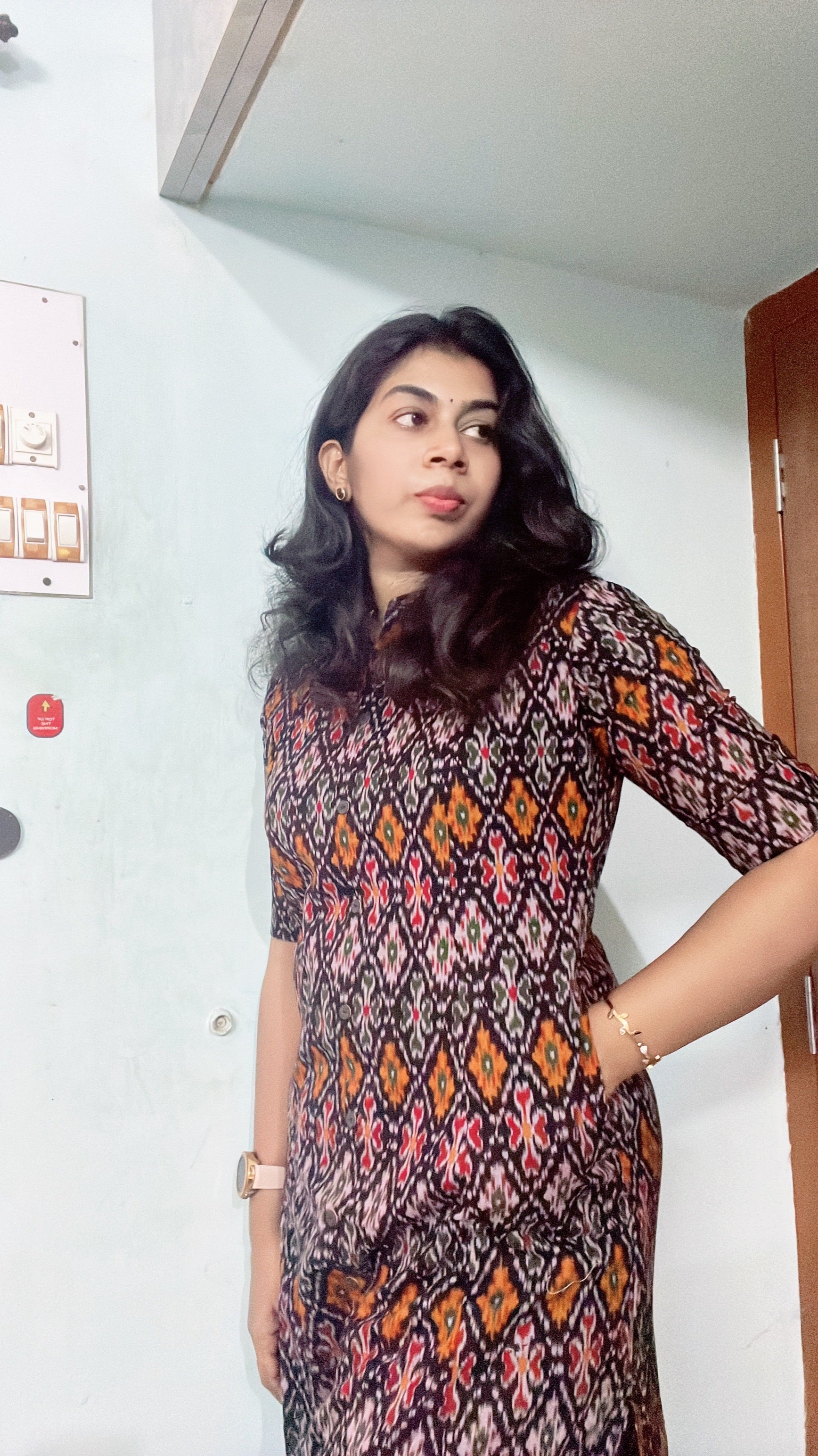 Patola print Cotton Kurti