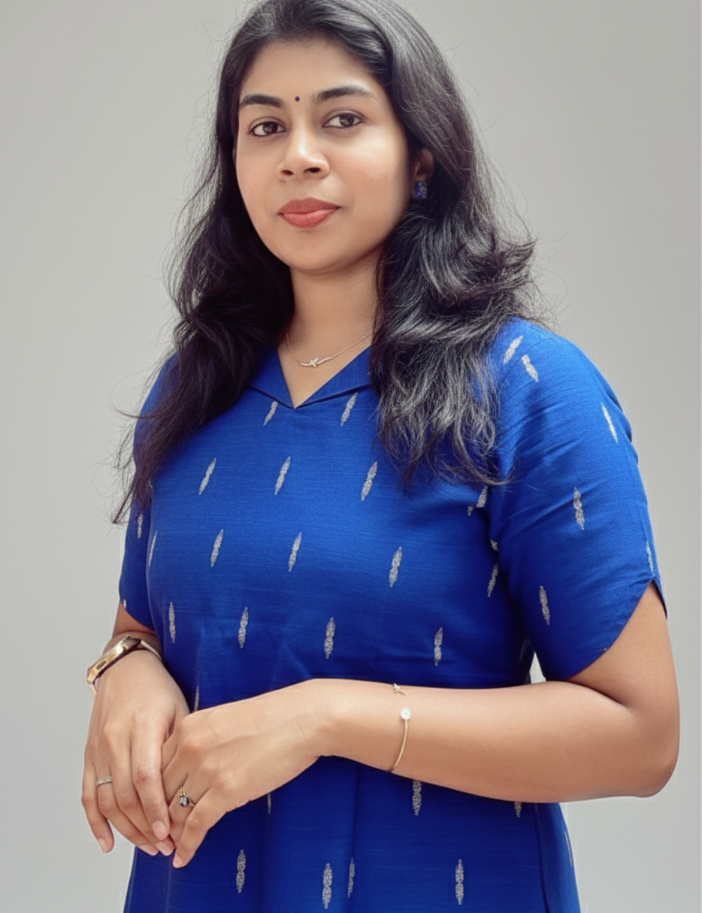 Blue Rawsilk Kurta and Pant