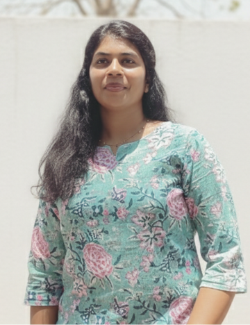 Light Blue With Pink Cotton Short Kurti