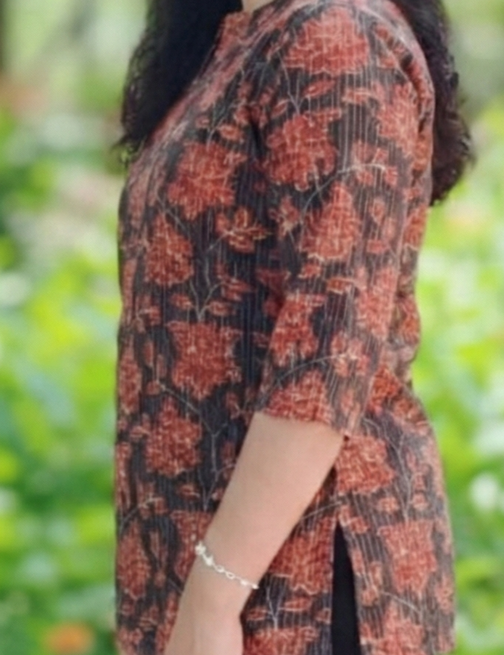 Black Cotton Short Kurti