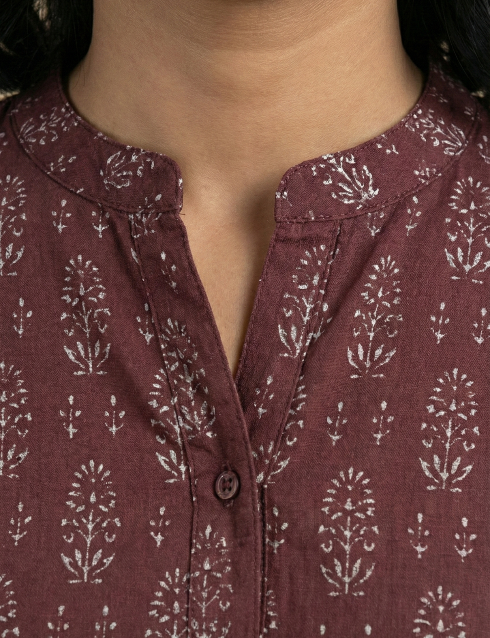 Dark Purple Pure Cotton Co Ord Set