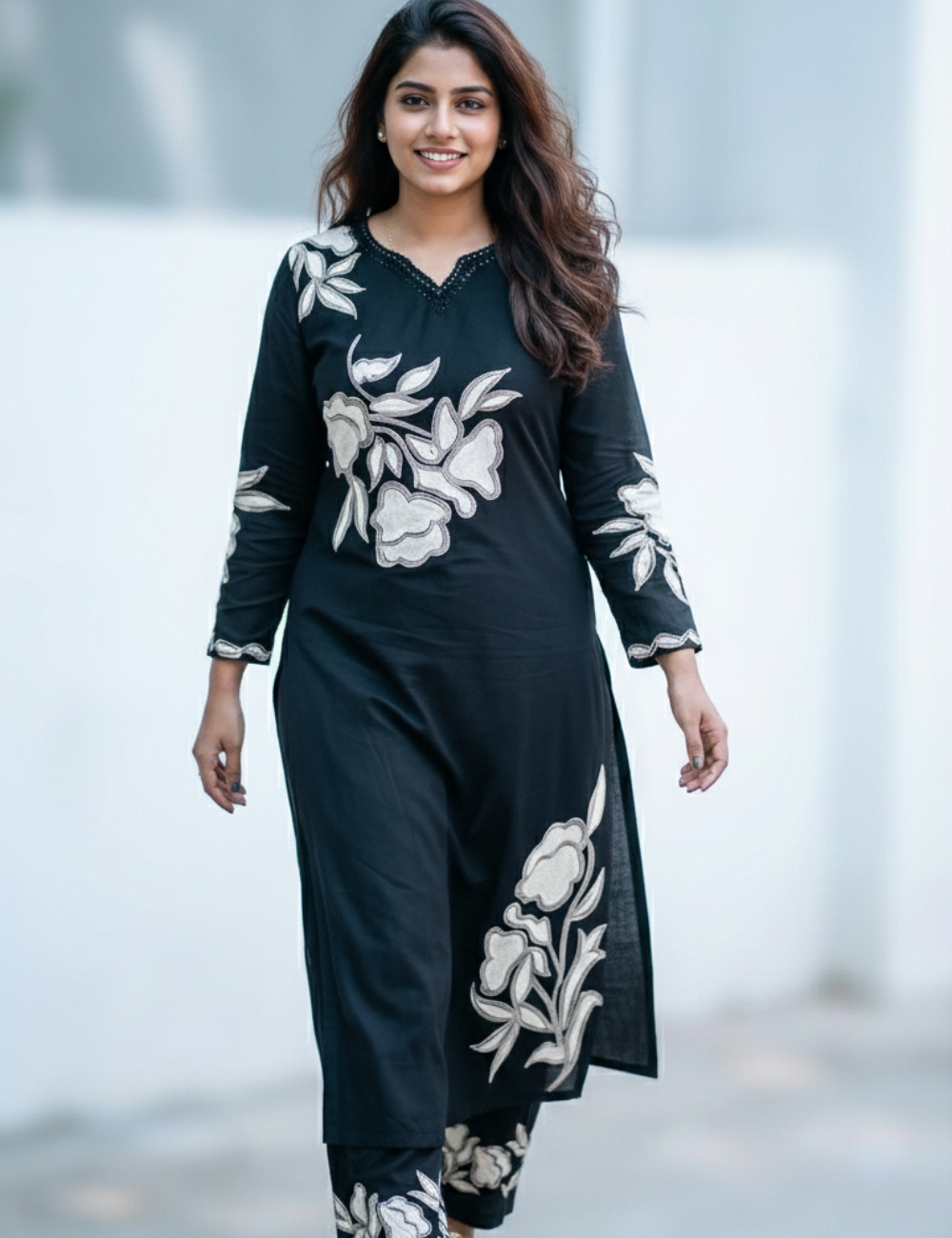 Black Breezy Heavy Cotton Co Ord Set