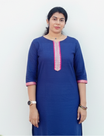 Blue Chettinad Cotton Kurti