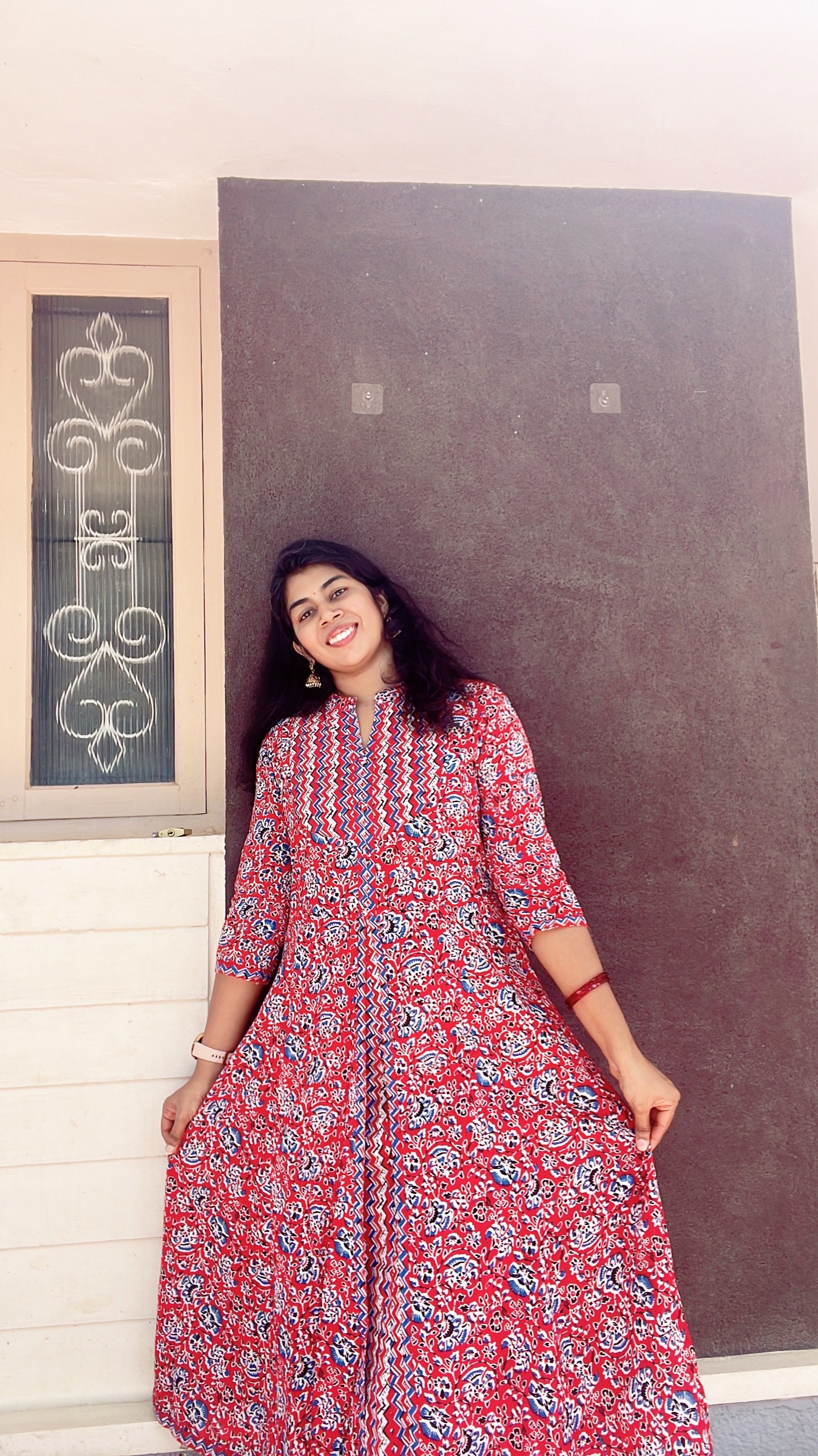 Red Zig Zag Suit Set