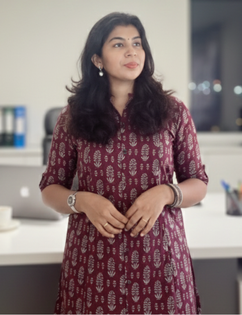 Dark Purple Pure Cotton Co Ord Set