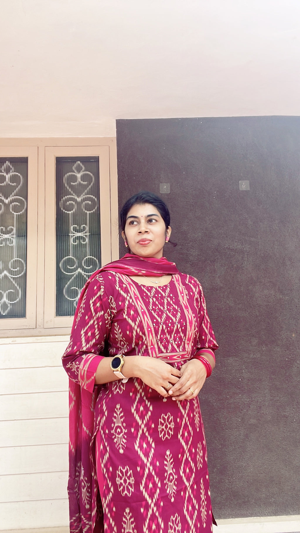 Majenta cotton suit sets