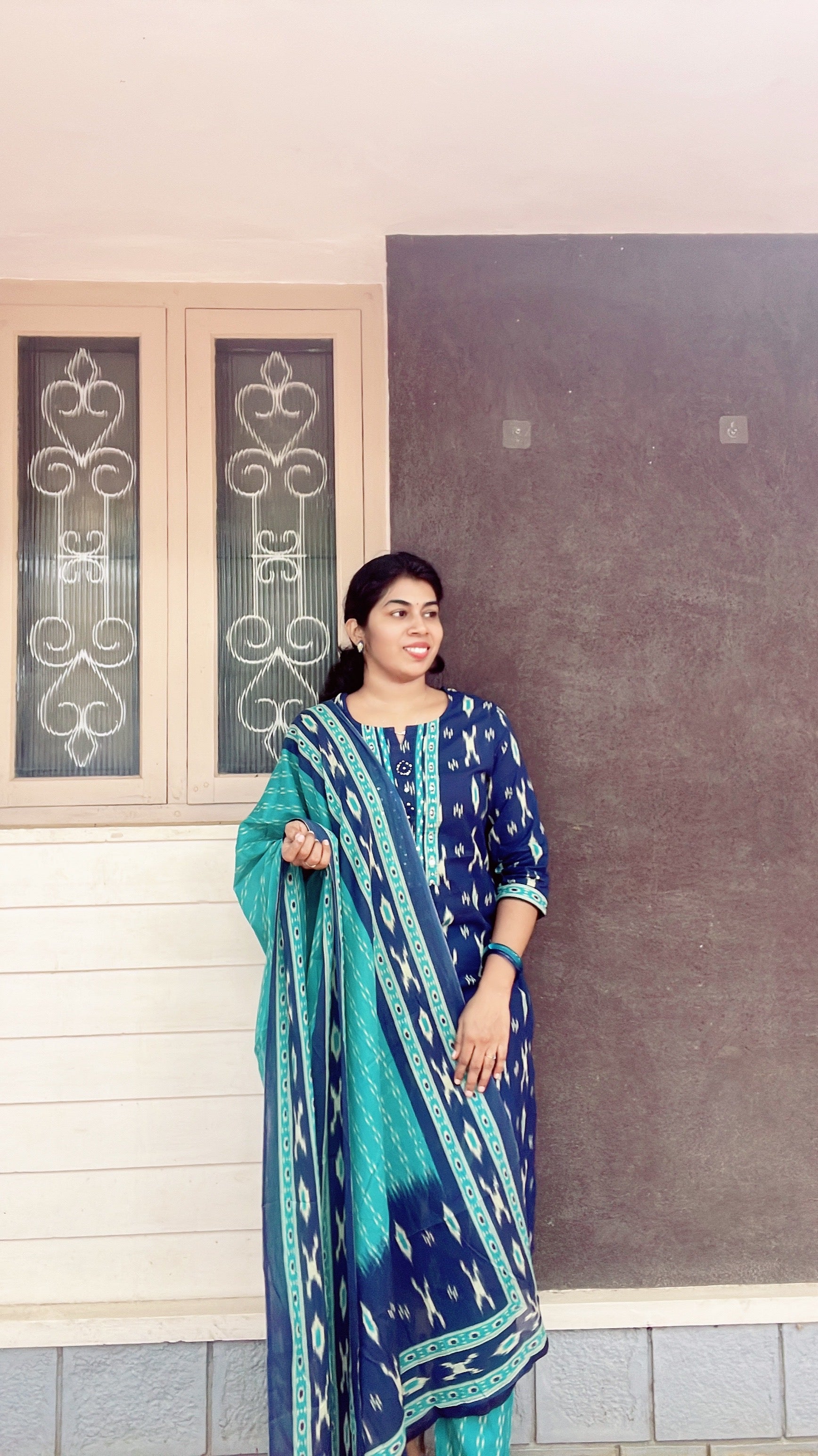 Blue cotton suit sets