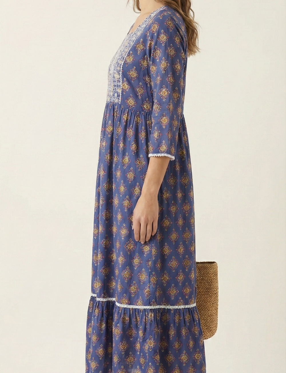 Deep Blue Umbrella Cotton kurti