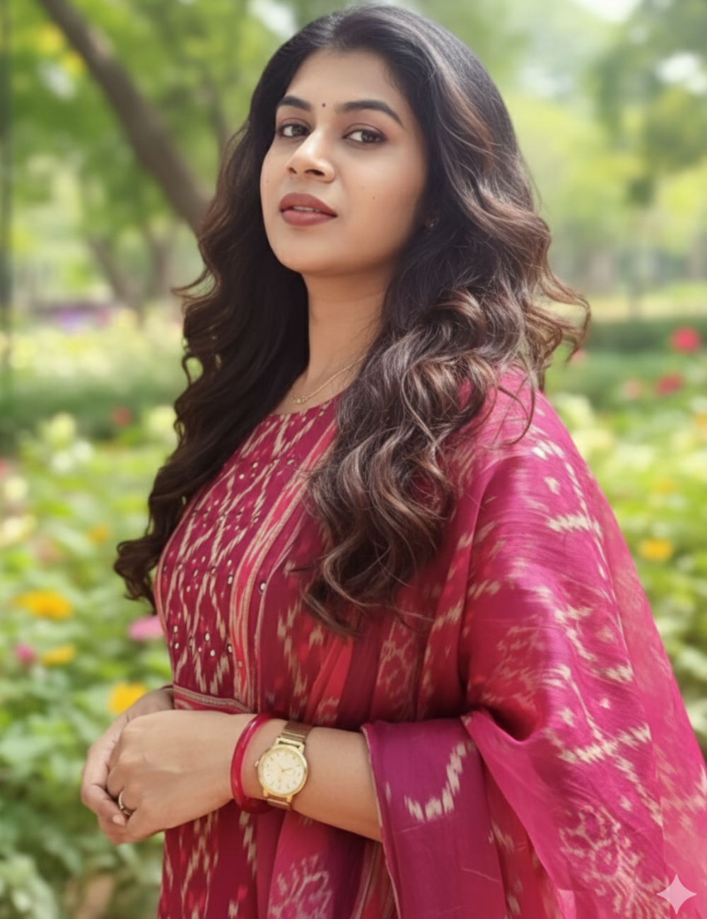 Majenta Cotton Suit Set