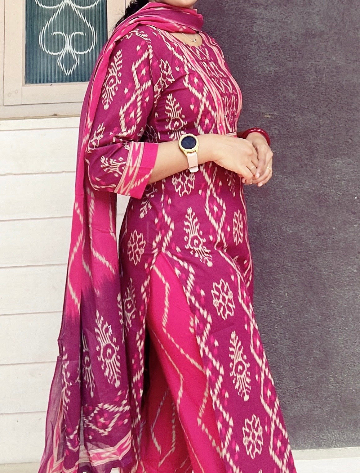 Majenta cotton suit sets