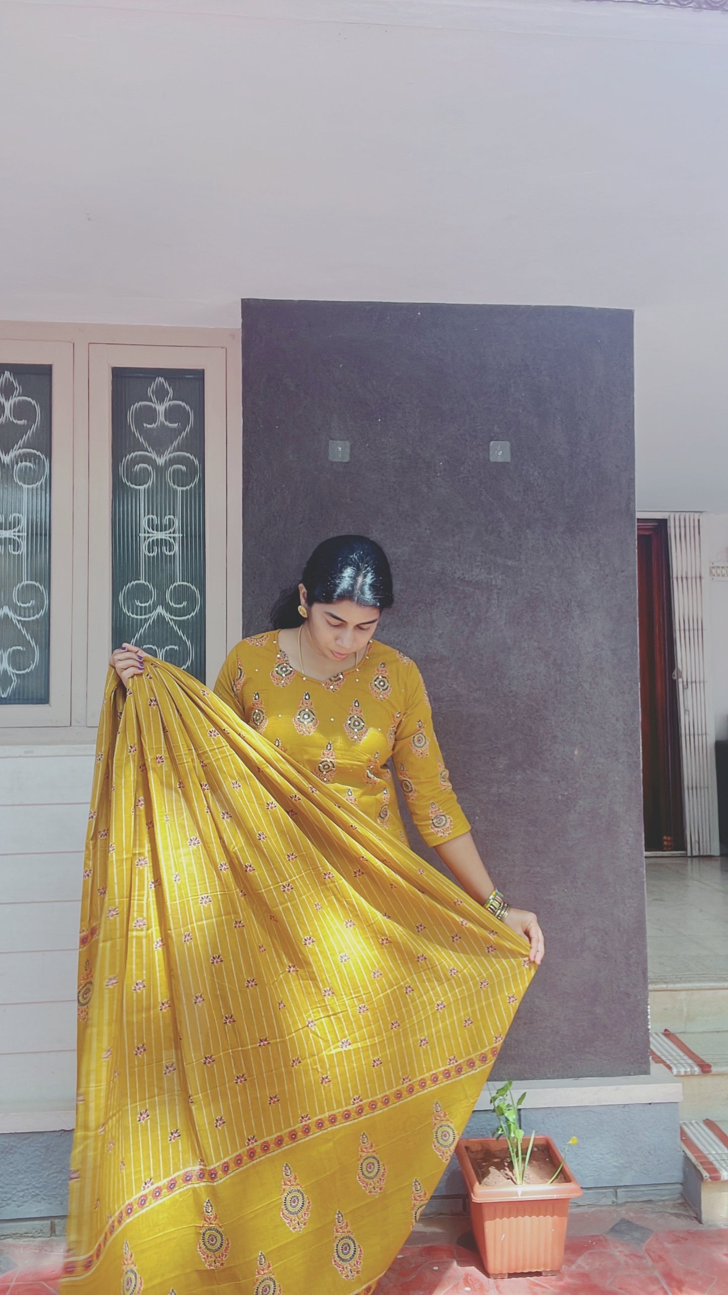 Mustard Yellow 3 Piece suit set
