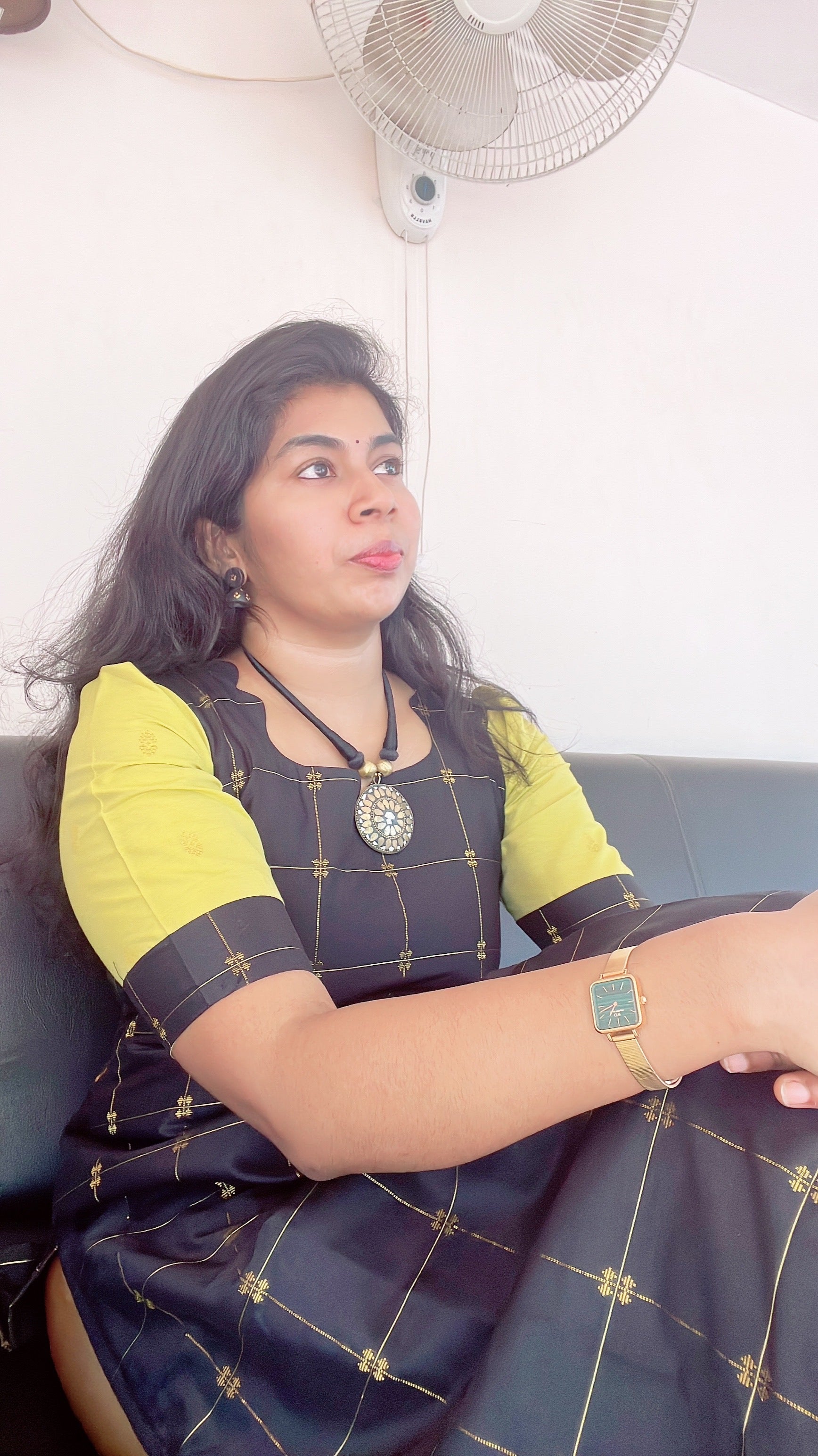 Black Raw silk kurti