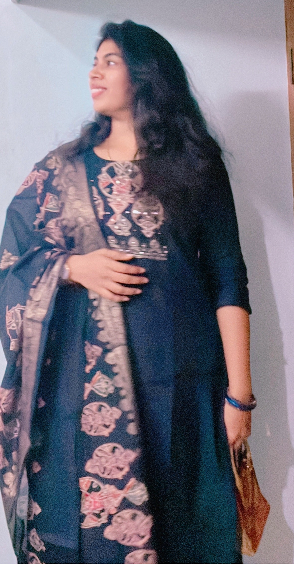 Silk Cotton Blue 3 piece suit