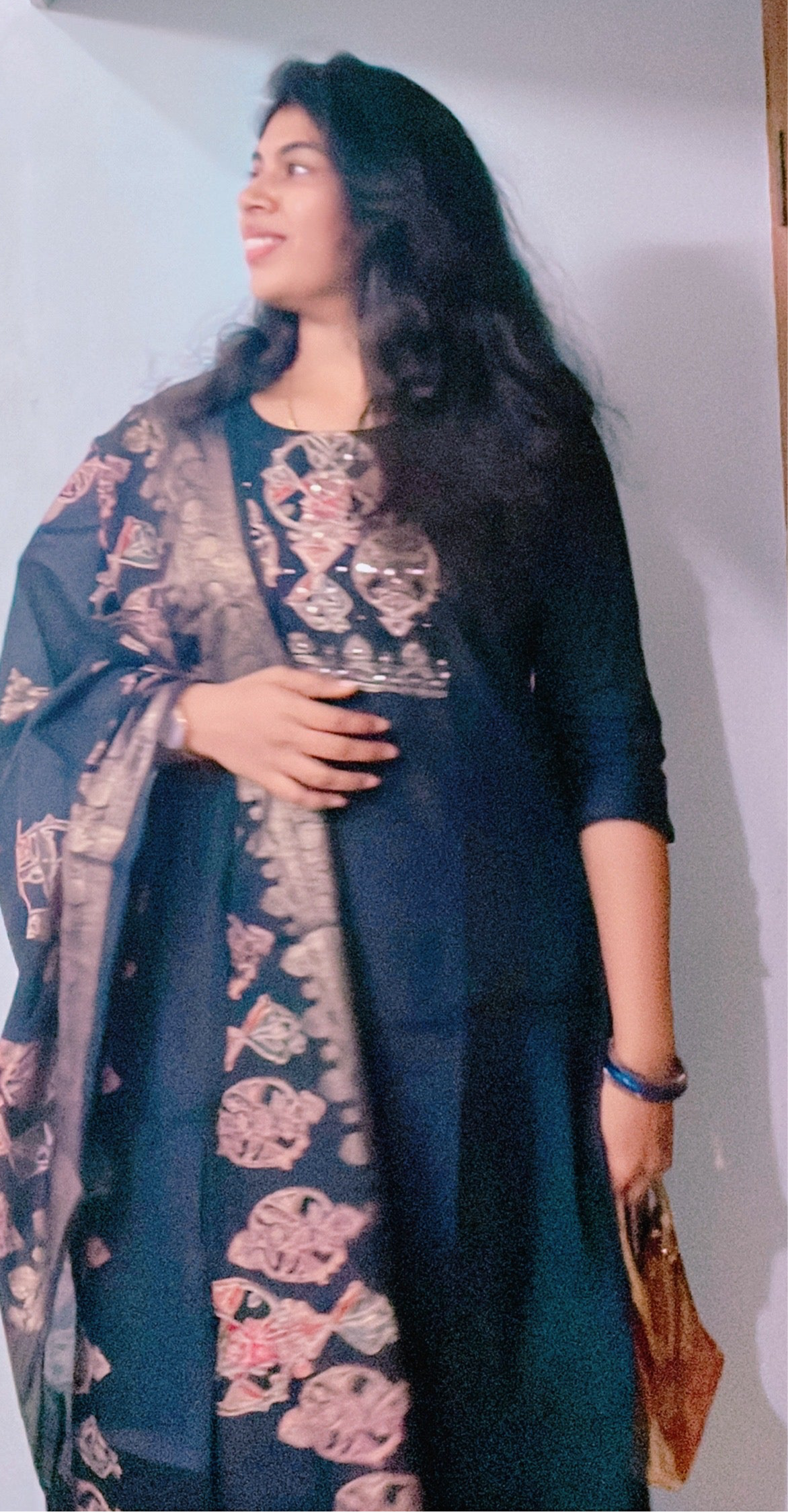 Silk Cotton Blue 3 piece suit