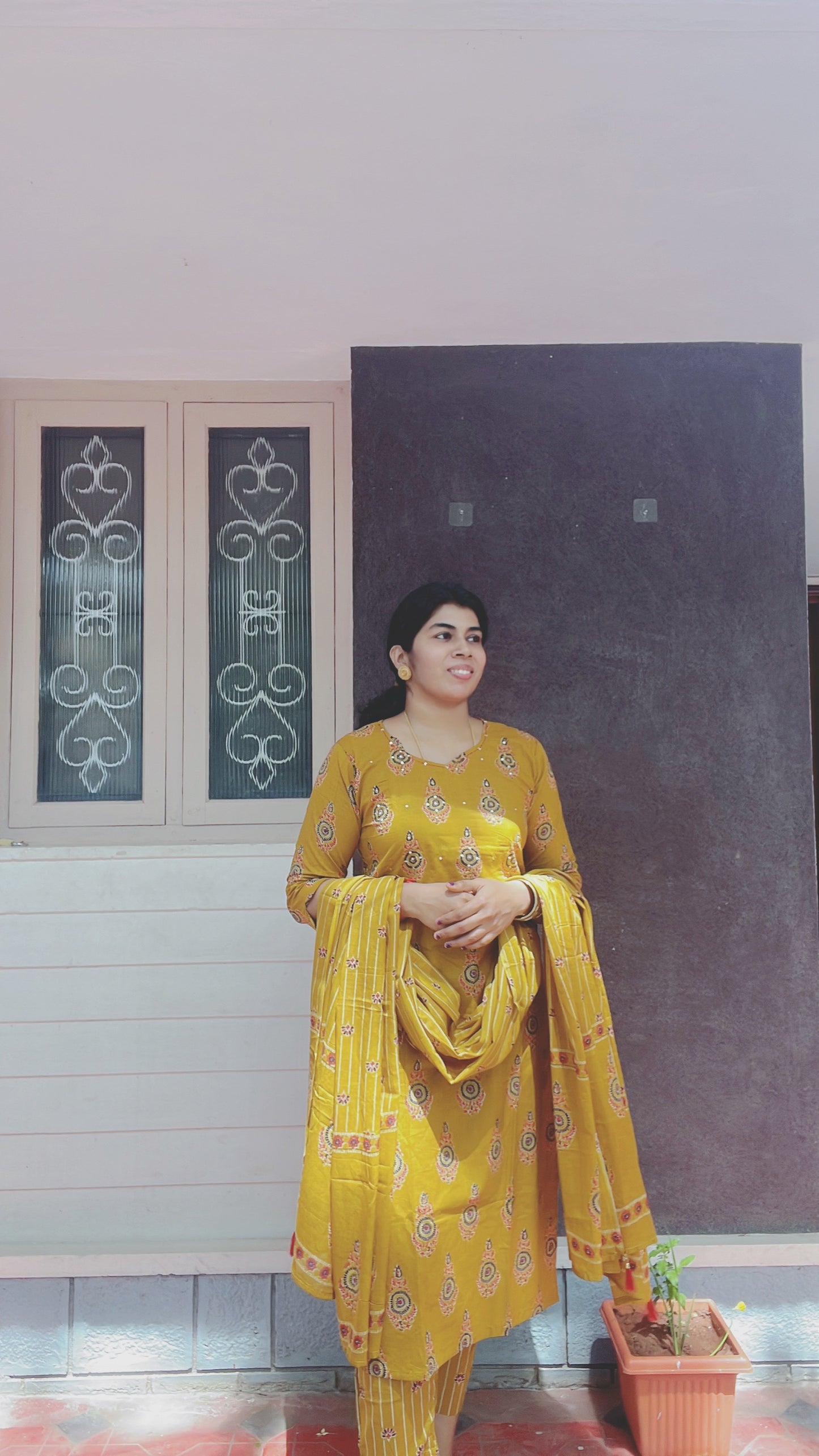 Mustard Yellow 3 Piece suit set