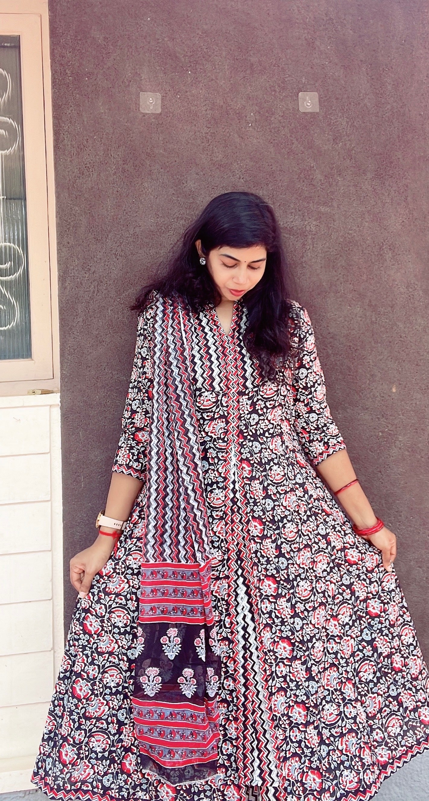 Black zig Zag Suit Set