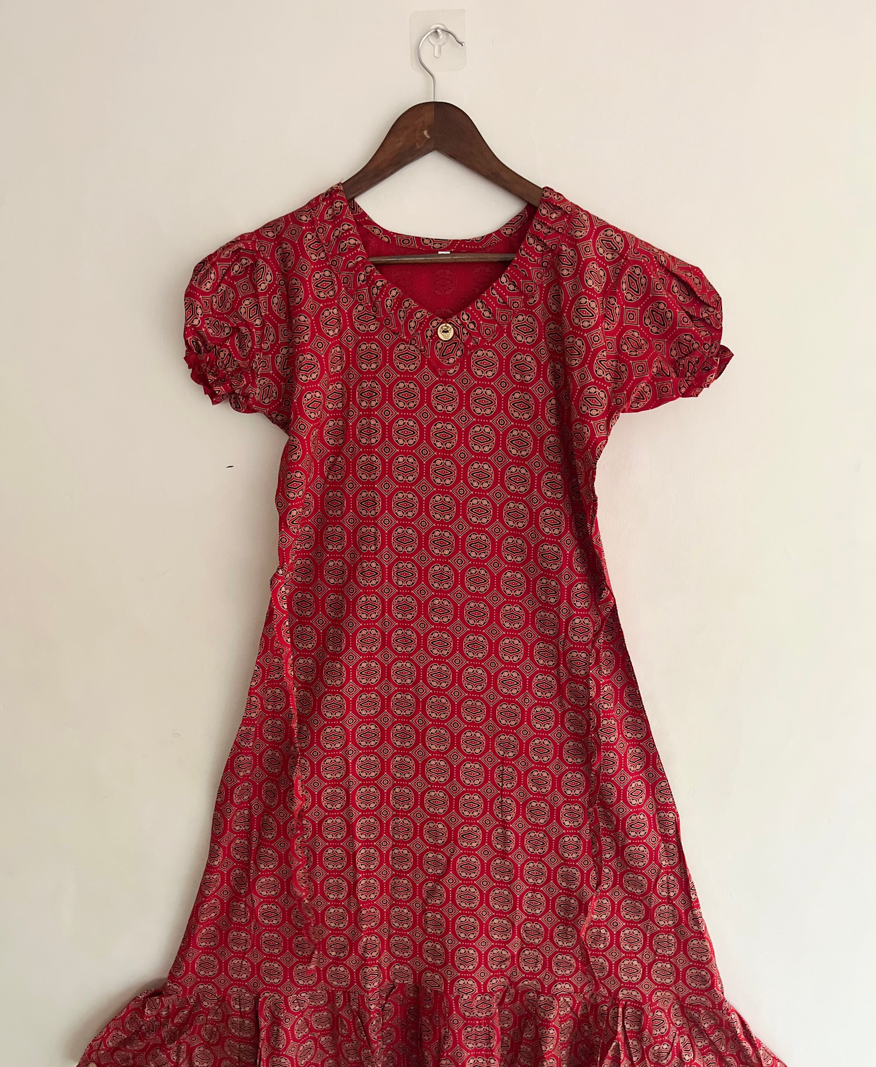 Cotton Ajrakh Frocks