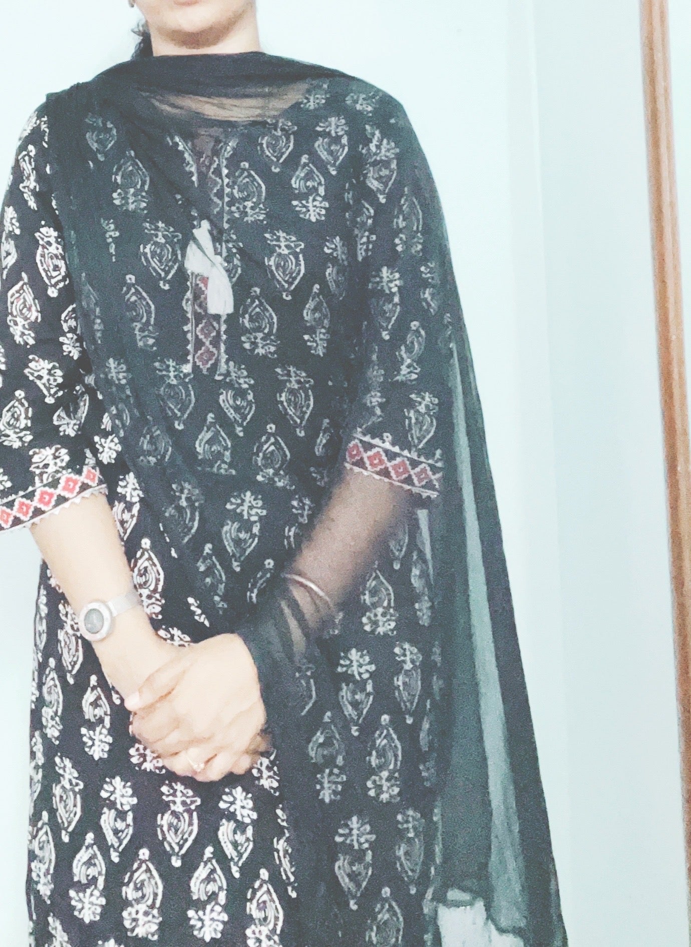 Black Cotton Suit