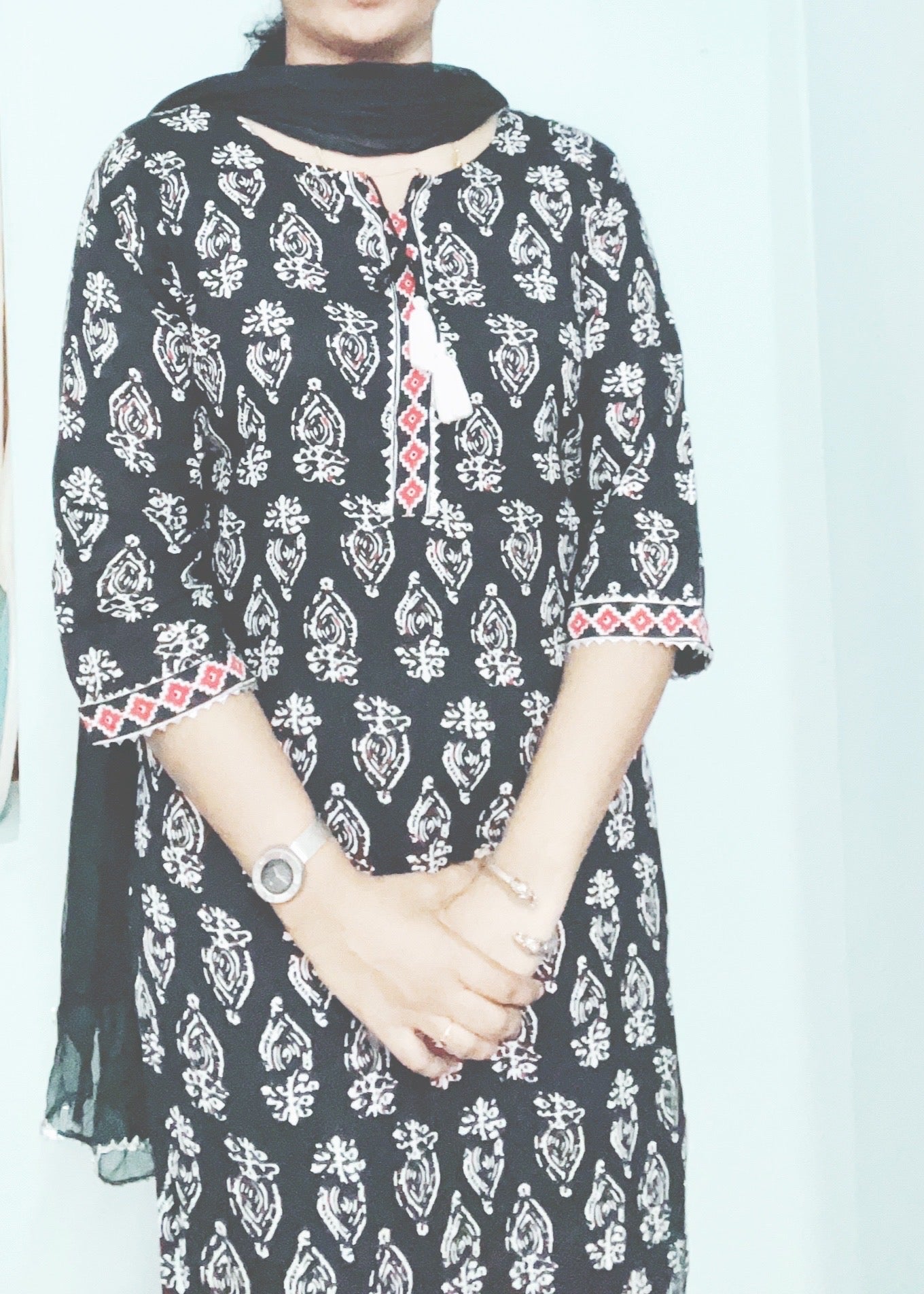 Black Cotton Suit