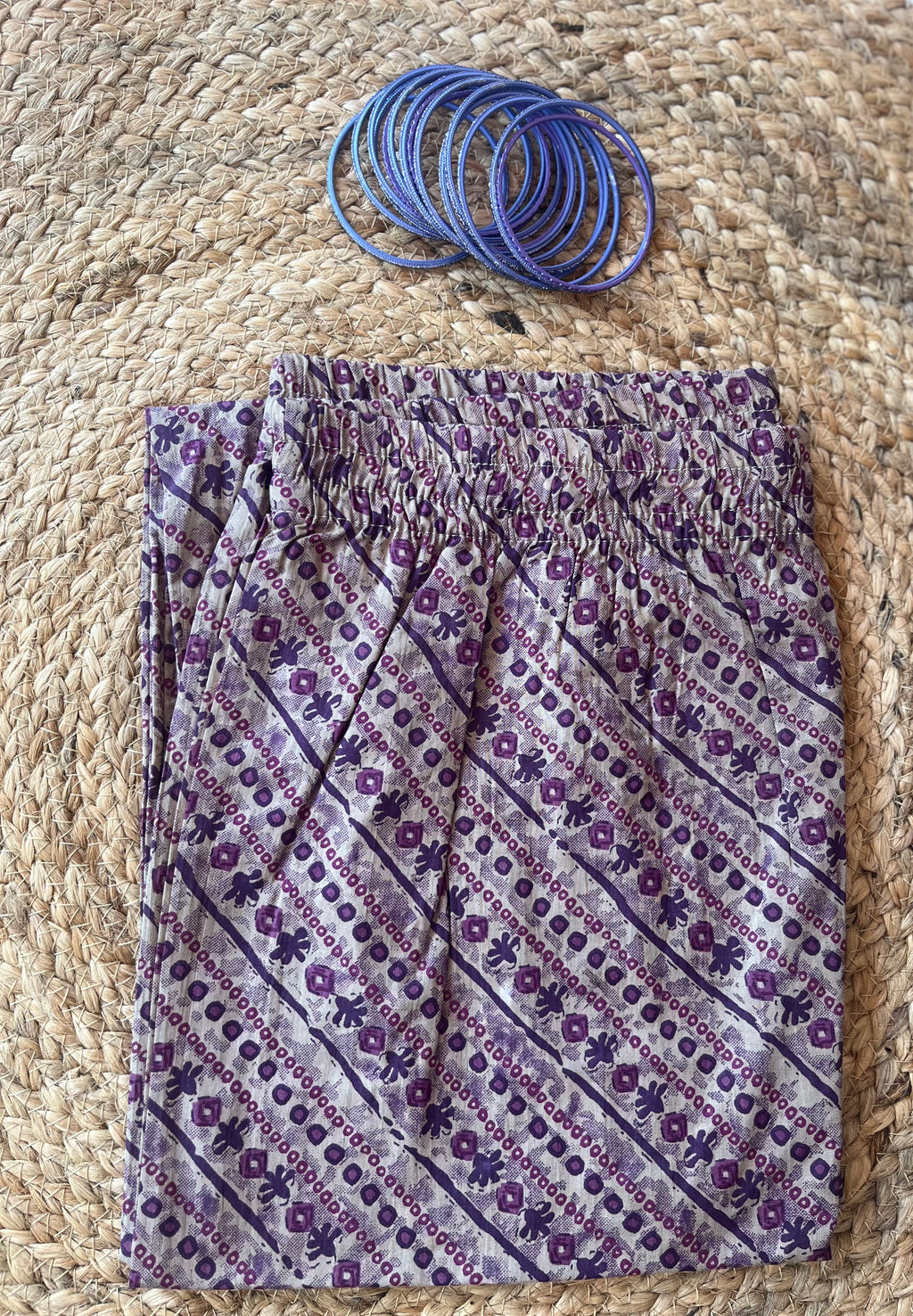 Purple cotton co ord set