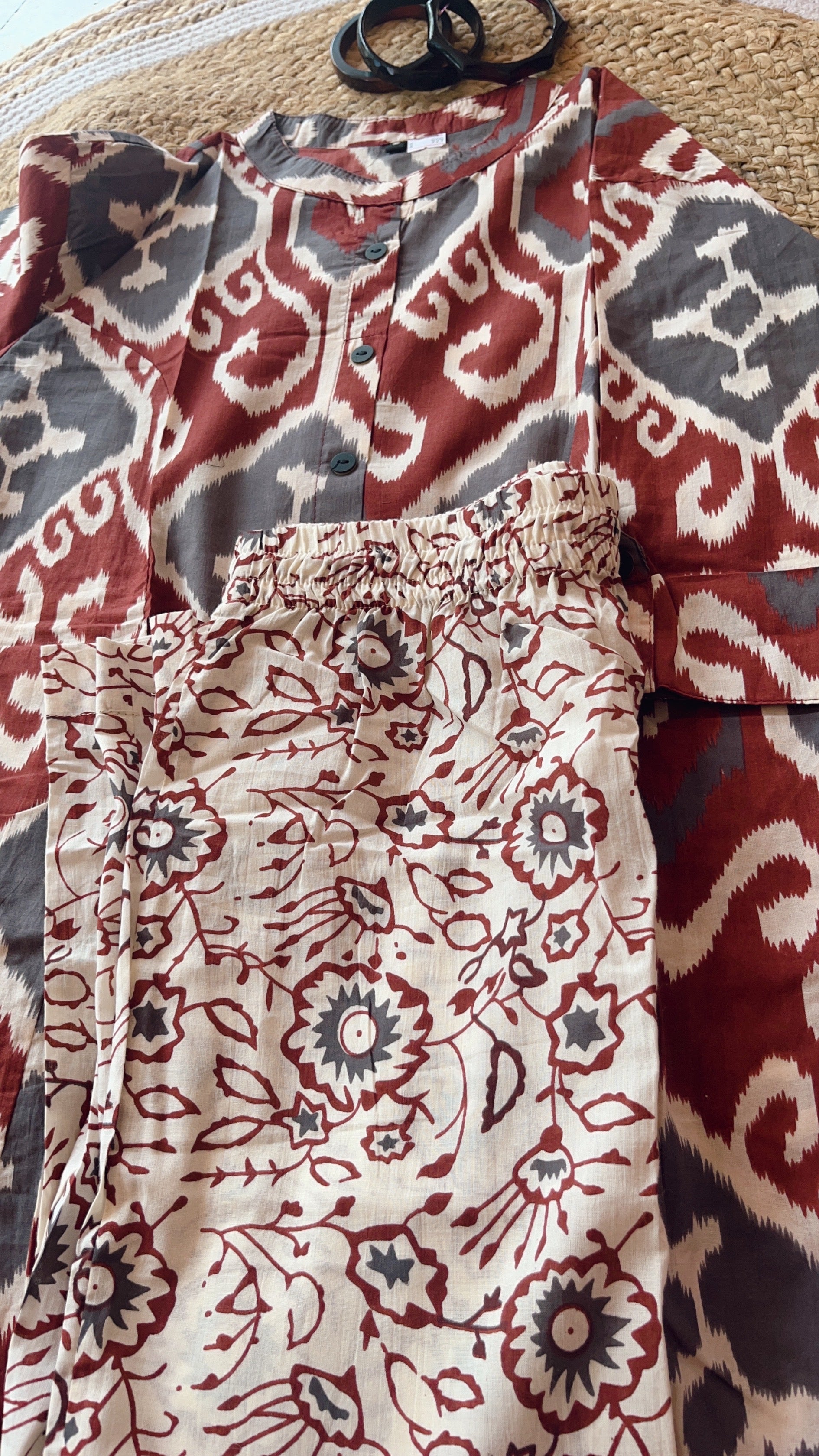Ikkat Print Co Ord Set