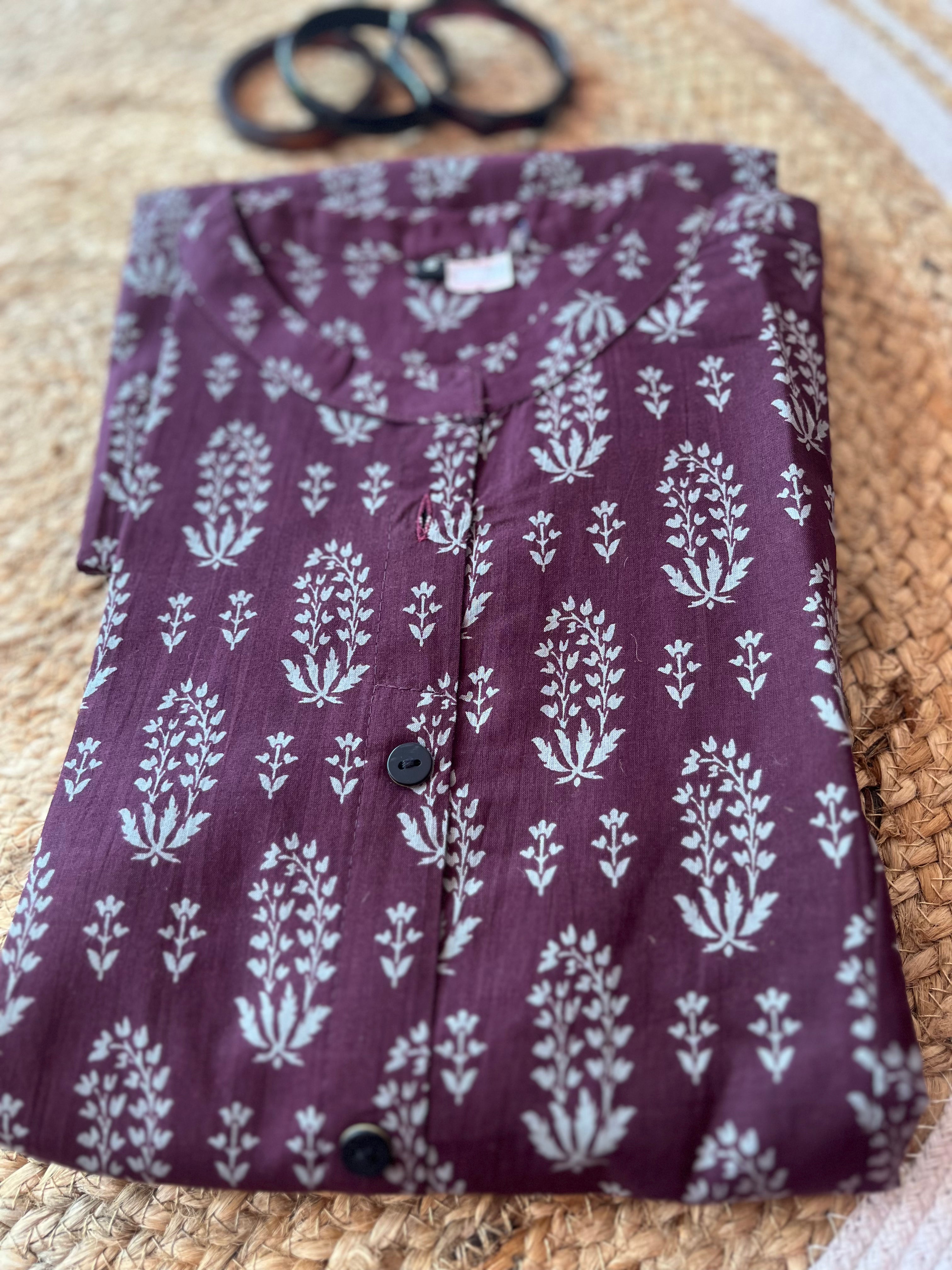 Dark Purple Co Ord Set
