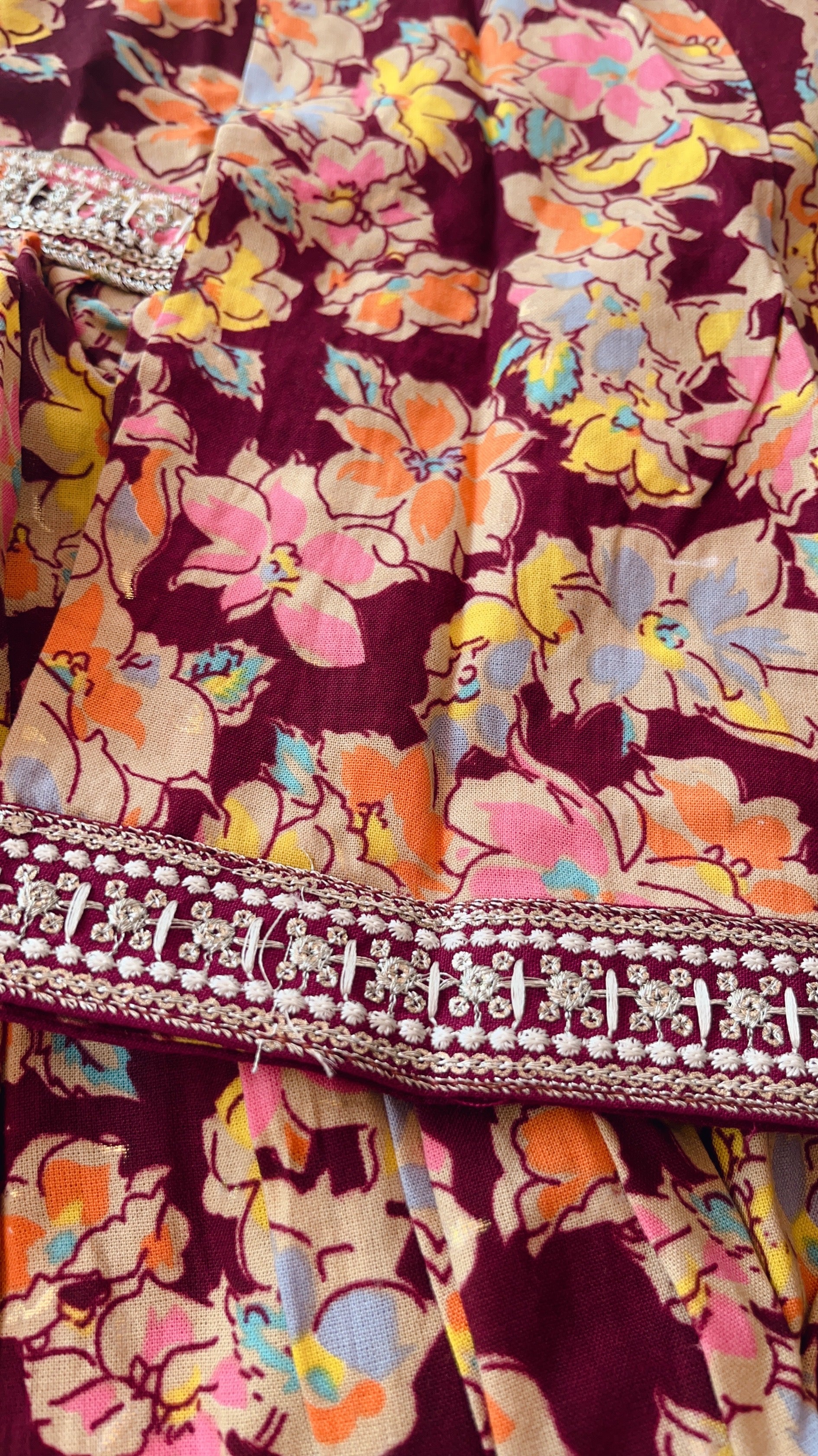 Marron Alia cut top and bottom
