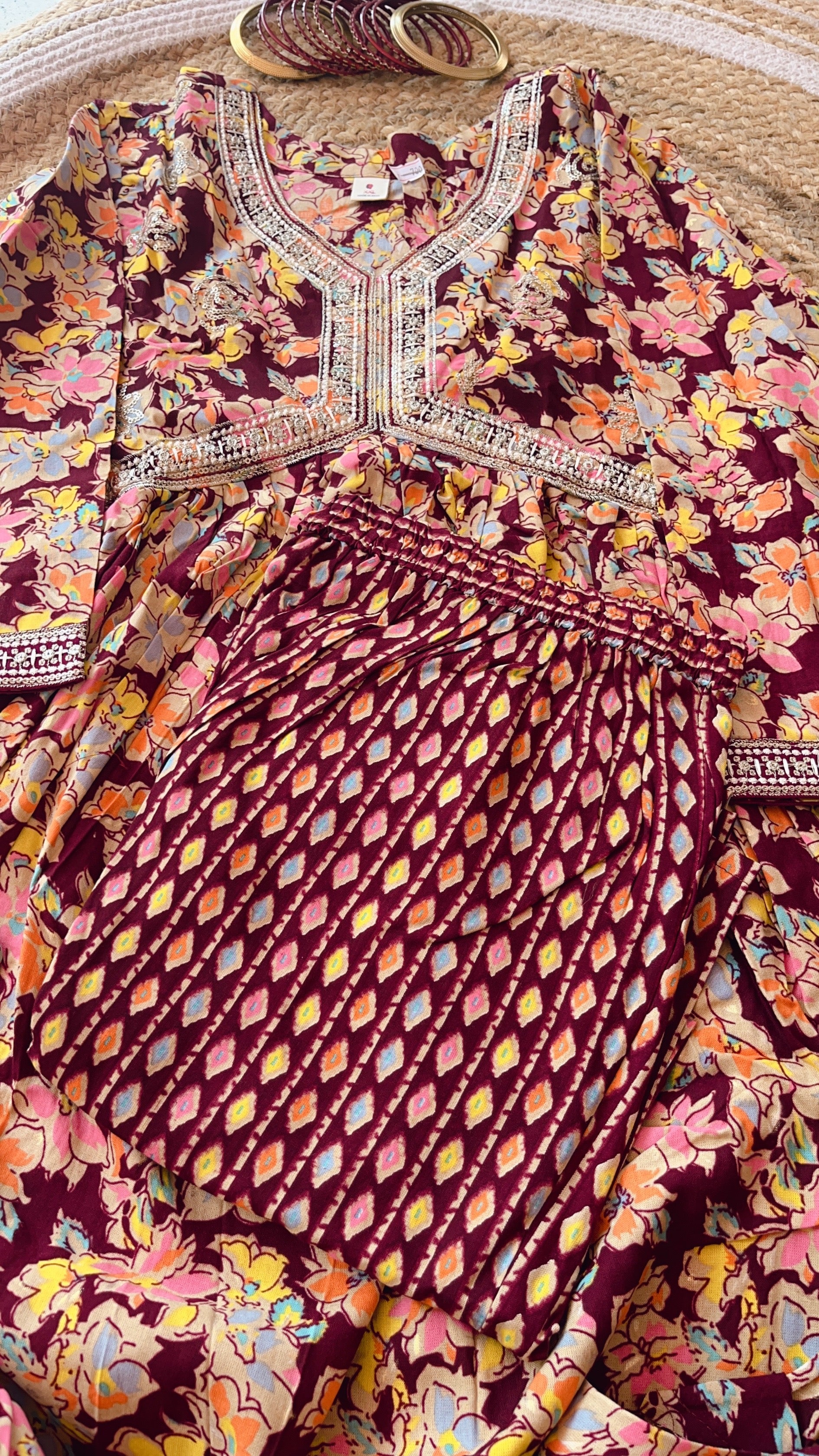Marron Alia cut top and bottom