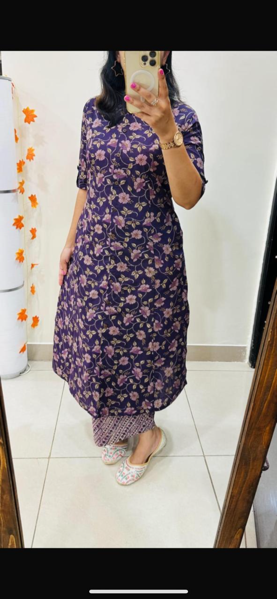 Purple cotton co ord set