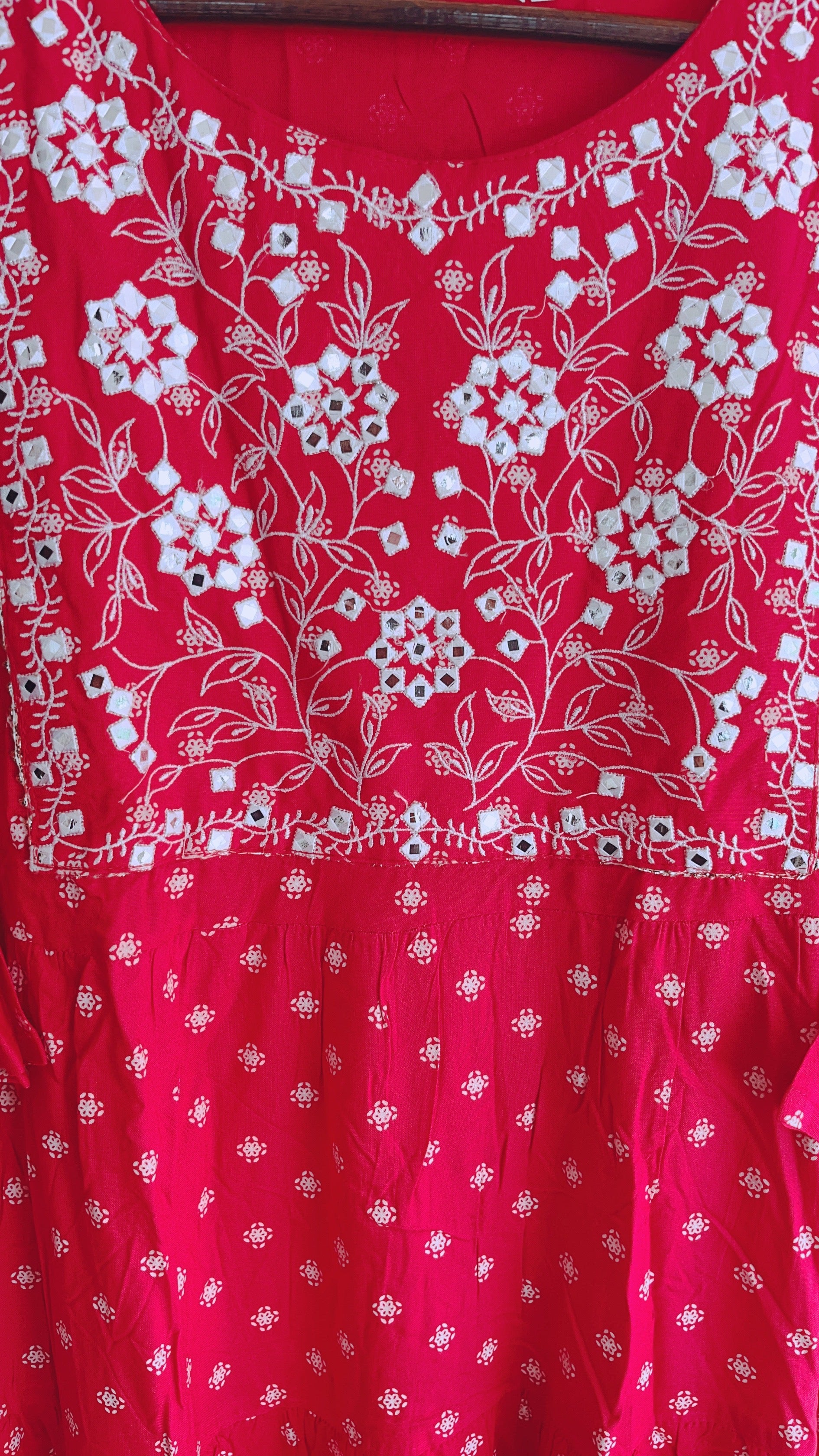 Deep Pink Umbrella Kurti