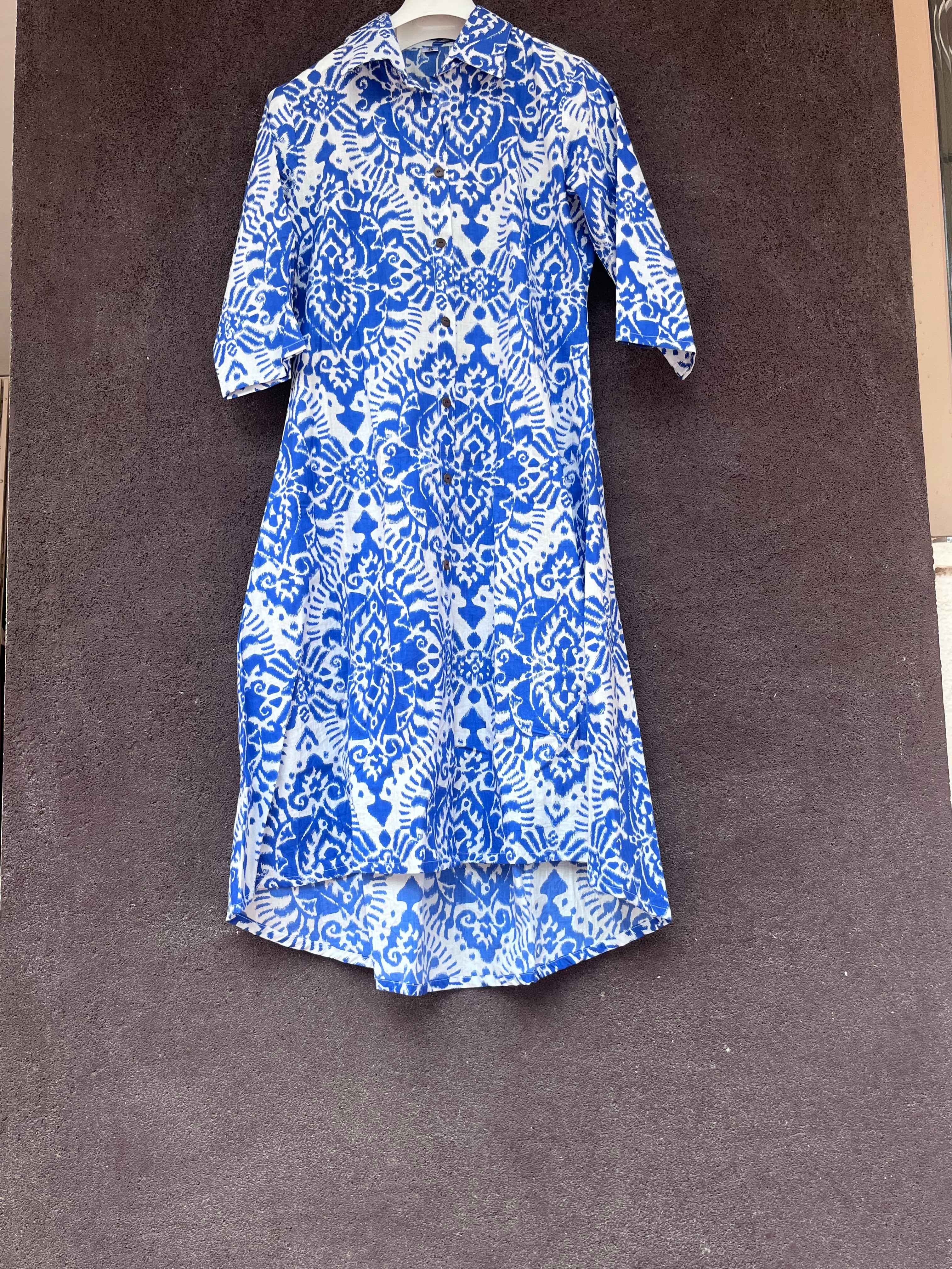 Cotton coords - Electric blue with white imprint