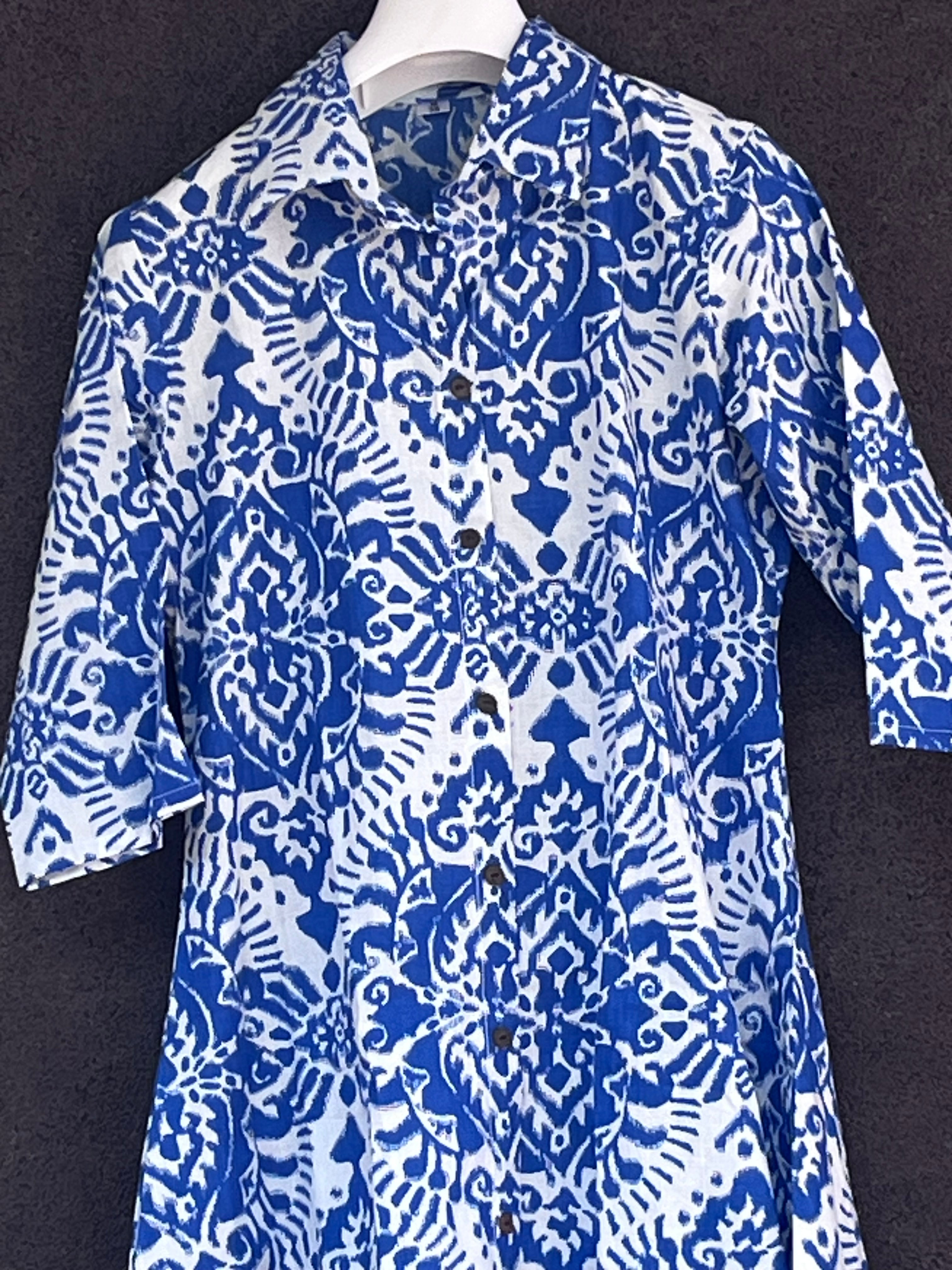 Cotton coords - Electric blue with white imprint