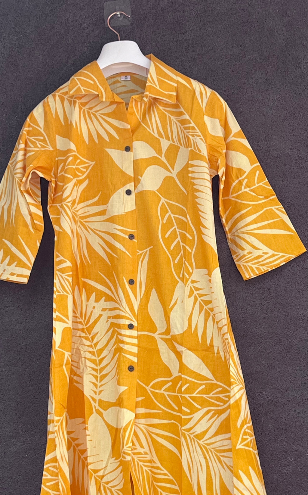 Cotton coords - Yellow with white imprint