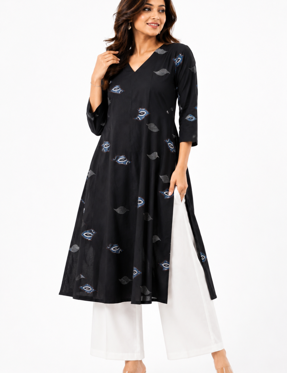 Black Cotton Co Ord Set