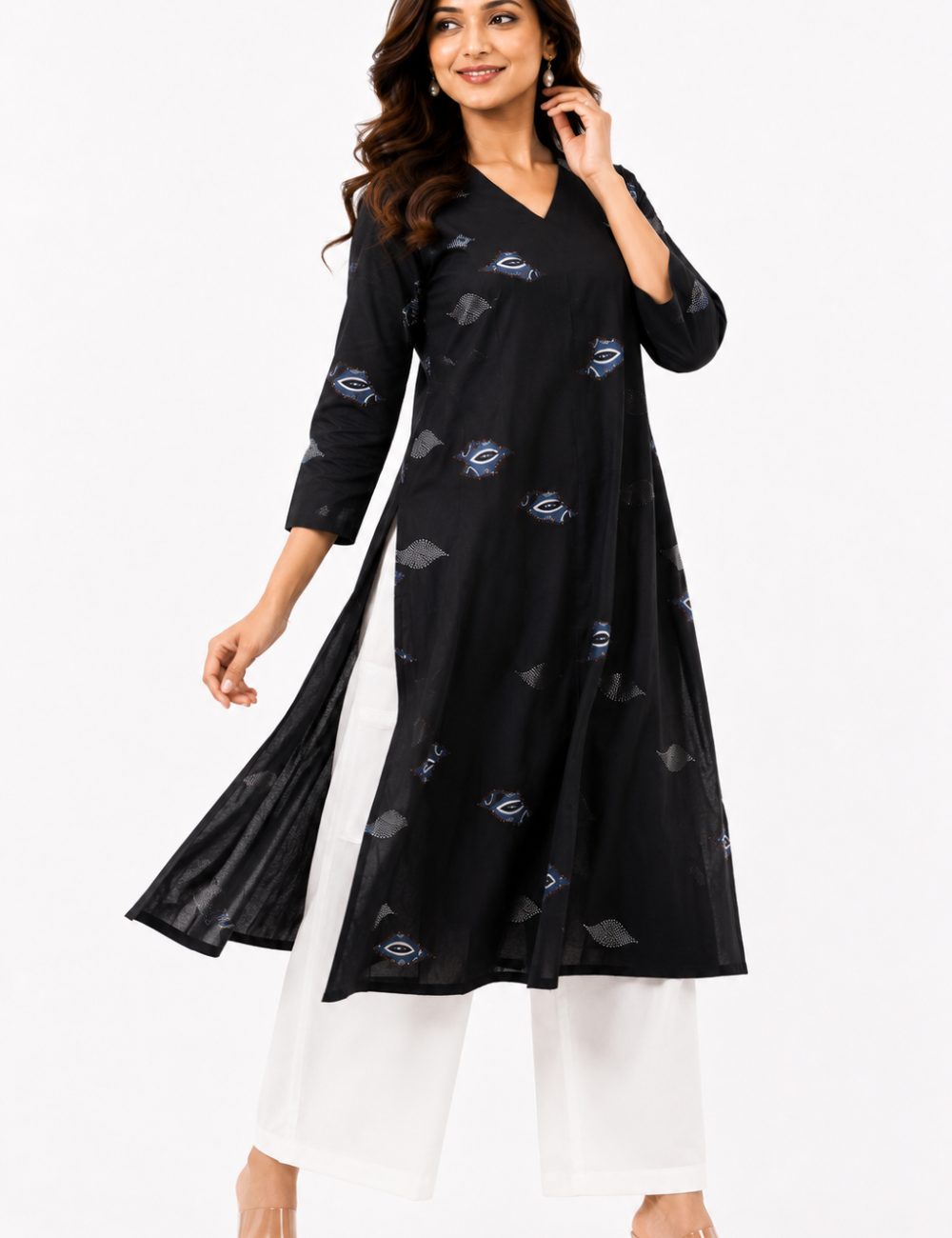 Black Cotton Co Ord Set